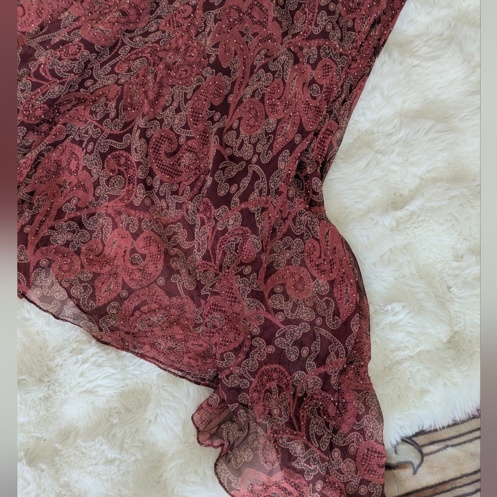 Beautiful 90s Silk Beaded Bias Slip Dress - Picture 7 of 16